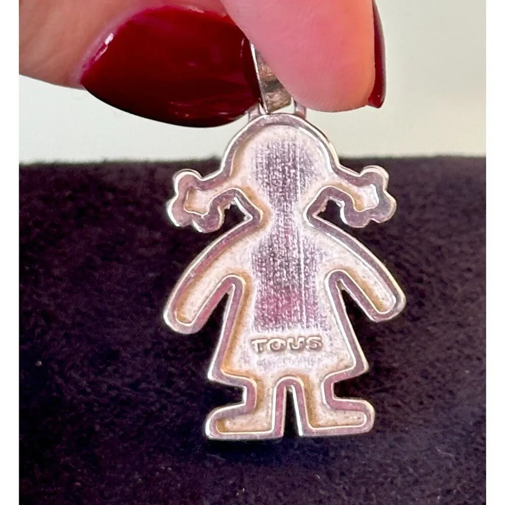Vintage TOUS Silver Sweet Dolls Girl Pendant – Discontinued Rare Model - Picture 2 of 2